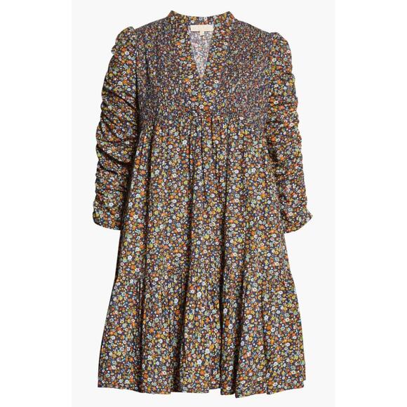 byTiMo Poplin Shift Dress Dark Blossom Floral Print Smocked Shopbop Tuckernuck - Picture 10 of 12